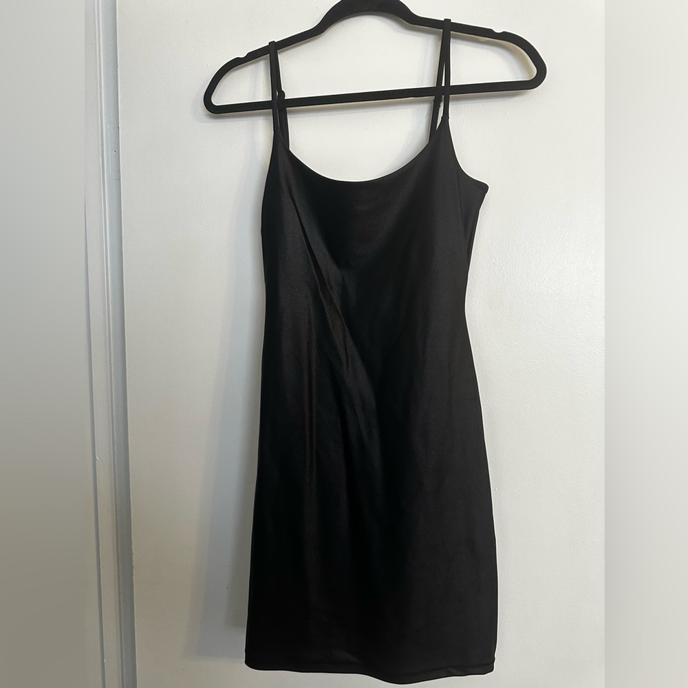 Elegant  SKIMS Black Slip Dress